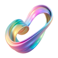 beautiful abstract Dynamic, flowing ribbons of light, in a spectrum of pastel hues, creating a sense of motion and energy, with a soft focus effect exclusive png