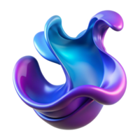 extraordinary abstract A fluid, amorphous shape, resembling ink in water, swirling and diffusing in a graceful motion, with a vibrant color palette authentic png