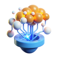 impressive minimalist An abstract representation of data flow, visualized as streams of light and particles, illuminated by a dynamic, changing light. Style Data Visualization Art high resolution png