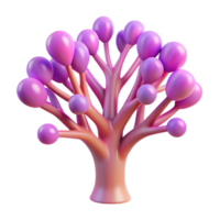 elegant creative An abstract representation of a tree, with intricate branches and vibrant leaves. Soft, diffused lighting premium png