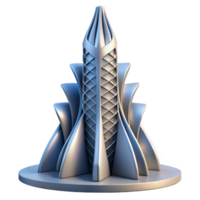 vibrant minimalist Conceptual skyscraper, abstract form, dynamic lines, futuristic design, minimalist aesthetic exclusive png