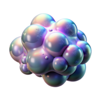 impressive minimalist A cloud of iridescent bubbles floating in zero gravity, illuminated by a celestial nebula, cosmic horror style detailed png