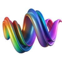 wonderful contemporary An abstract representation of sound waves, visualized as undulating ribbons of color, with a dynamic lighting scheme and a smooth, glossy finish. Kinetic art style authentic png