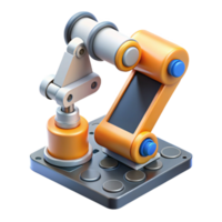 elegant classic A robotic arm assembling a microchip, precise movement, studio lighting, industrial robotics theme exclusive png