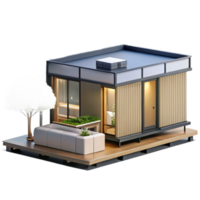 extraordinary minimalist Modular housing unit, prefabricated design, minimalist aesthetic, sustainable architecture, urban setting professional png
