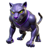 stunning rustic A stealthy, panther superhero with shadowy fur, glowing violet eyes, blending into the darkness, low-key lighting, noir style exclusive png
