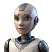 impressive traditional A humanoid robot with artificial intelligence, contemplative expression, soft lighting, realistic portrait style original png