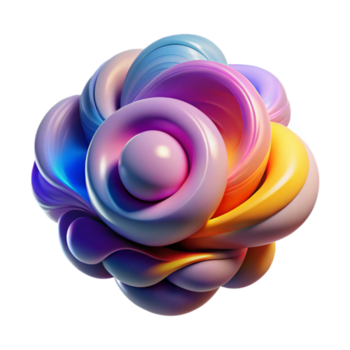 vivace artistico un astratto rappresentazione di emozioni, visualizzato come vorticoso, colorato nuvole, illuminato di un' dinamico, mutevole luce. stile emotivo astrazione esclusivo png