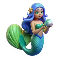 serene rustic A melancholic mermaid, with scales of pearlescent blue and green, clutching a broken seashell, underwater scene with caustics, Art Deco style exclusive png