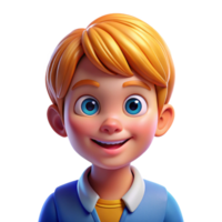 elegant minimalist Portrait of a child with bright blue eyes and a mischievous grin, lit by warm, diffuse sunlight, styled like a Norman Rockwell illustration exclusive png