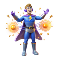 serene minimalist A sound superhero with sonic waves emanating from their hands, vibrant aura, surrounded by musical notes, concert lighting, pop art style professional png