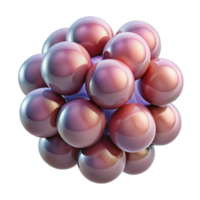 beautiful modern A cluster of translucent spheres, overlapping and interacting with each other, creating a sense of depth and complexity 4K png