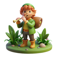magnificent rustic A mischievous Pan playing his pipes in a forest glade, classical style, dappled sunlight 4K png