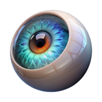 elegant vintage A close-up of a human eye with a kaleidoscope pattern in the iris, lit by a soft, mysterious light, Surrealism style authentic png