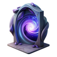 wonderful traditional A portal opening to another dimension, swirling energy and light, mysterious and otherworldly, abstract art style professional png