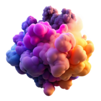 impressive rustic A cloud of colorful smoke, swirling and billowing in a dynamic, fluid motion, illuminated by backlighting, creating a sense of mystery and intrigue high quality png