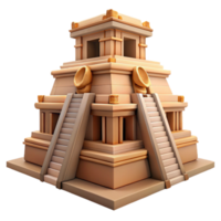 serene creative Mayan temple, intricate carvings, jungle setting, dappled sunlight, ancient architecture high quality png