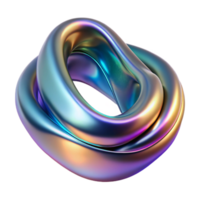 beautiful classic A fluid, amorphous shape, morphing and transforming in a continuous loop, with a metallic texture and iridescent colors, illuminated by dynamic lighting premium png