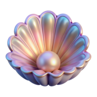 dramatic abstract A fractal pattern resembling a seashell, with intricate details and a pearly sheen, illuminated by soft, ambient light premium png