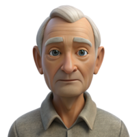 impressive vintage Portrait of an elderly man with a weathered face and kind eyes, wearing a simple linen shirt. Soft, natural lighting. Style charcoal sketch genuine png