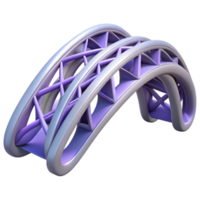 wonderful artistic Parametric bridge design, flowing curves, intricate geometry, futuristic engineering, urban landscape genuine png