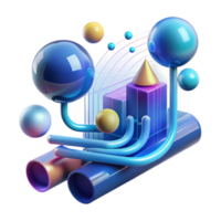 elegant traditional An abstract representation of data flow, visualized as streams of light particles, with a dynamic color scheme and a futuristic aesthetic. Cyberpunk style professional png
