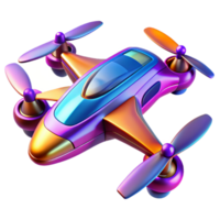 vibrant abstract A futuristic racing drone, sleek and aerodynamic, vibrant color scheme, motion blur, speed painting style 4K png