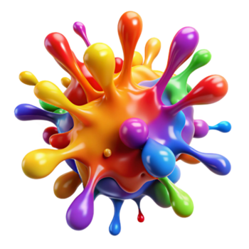 extraordinary rustic A chaotic explosion of paint splatters, in a vibrant palette of primary colors, illuminated by a bright, studio light. Style Action Painting authentic png