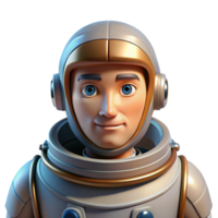 serene abstract Portrait of a stoic astronaut in a spacesuit, lit by the harsh glare of the sun, in a photorealistic style authentic png