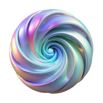 lugn abstrakt en virvlande virvel av regnbågsskimrande fraktal mönster, upplyst förbi en mjuk eterisk glöd, återges i en minimalistisk, geometrisk stil detaljerad png