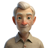 elegant minimalist Portrait of an elderly man with a weathered face and kind eyes, wearing a simple linen shirt. Soft, natural lighting. Style charcoal sketch premium png