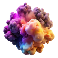impressive vintage A swirling mass of colorful smoke and fog, lit by a dramatic, chiaroscuro lighting, baroque style premium png
