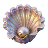 wonderful traditional A fractal pattern resembling a seashell, with intricate details and a pearly sheen, illuminated by soft, ambient light 4K png