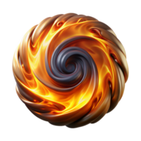 extraordinary vintage A dynamic, swirling vortex of fire and smoke, rendered in a dramatic, high-contrast style. Bright, intense lighting genuine png