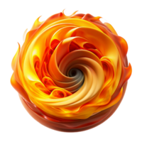 impressive traditional A swirling vortex of smoke and fire, in shades of orange, red, and yellow, illuminated by the intense heat of the flames. Style Abstract Inferno genuine png