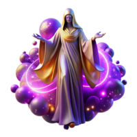 beautiful vintage A powerful sorceress with flowing, crimson robes, conjuring a swirling vortex of magical energy, illuminated by a fiery, red light. Epic fantasy art style high resolution png