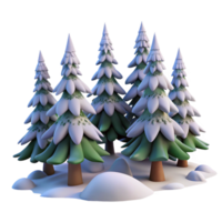 wonderful abstract A snow-covered forest with tall pine trees, soft winter light, serene and tranquil style high resolution png
