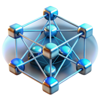 extraordinary contemporary A network of interconnected devices, glowing lines and nodes, abstract and futuristic style premium png