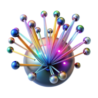 extraordinary traditional Intricate network of fiber optic cables pulsing with multicolored light, dark background, cyberpunk style authentic png