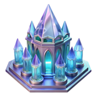 dramatic contemporary Crystal palace, intricate glasswork, refracted light, magical atmosphere, ethereal style detailed png