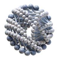 serene modern A swarm of nanobots forming the shape of a DNA double helix, bright white lighting, scientific illustration style premium png