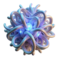 stunning contemporary Intertwined, bioluminescent tendrils of light, forming intricate patterns against a dark void, with a soft, diffused glow and a surreal, organic style authentic png