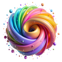 magnificent creative A field of colorful particles, swirling and dancing in a chaotic yet harmonious pattern, illuminated by a soft, ambient light, with a bokeh effect detailed png