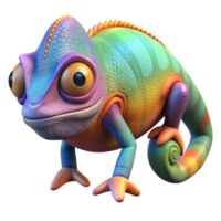 impressive artistic Portrait of a colorful chameleon blending into its surroundings. Natural, dappled sunlight. Style macro photography exclusive png