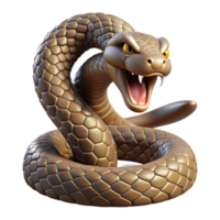 wonderful rustic A coiled rattlesnake mid-strike, detailed scales, dramatic lighting, dynamic action pose original png