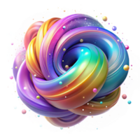 serene minimalist A field of colorful particles, swirling and dancing in a chaotic yet harmonious pattern, illuminated by a soft, ambient light, with a bokeh effect authentic png