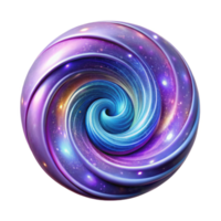 magnificent classic A swirling vortex of stardust, forming a galaxy-like pattern, with a vibrant, iridescent glow, inspired by astronomical photography genuine png