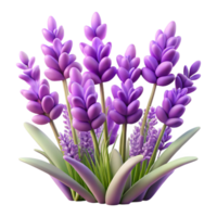 vibrant artistic A field of lavender flowers swaying in the breeze, soft, purple light, calming, relaxing style authentic png