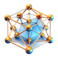 dramatic contemporary A network of interconnected, glowing lines, forming a complex, three-dimensional grid, with a futuristic, technological aesthetic authentic png