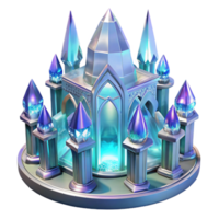 impressive classic Crystal palace, intricate glasswork, refracted light, magical atmosphere, ethereal style original png